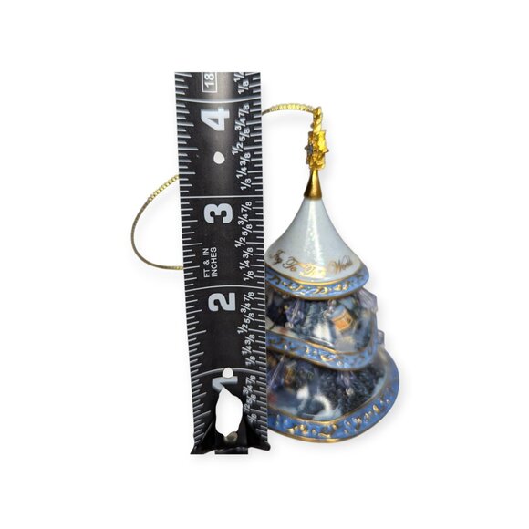Thomas Kincade Jeweled Tree Ornament Bone China Bradford Exchange 5" - Picture 8 of 11